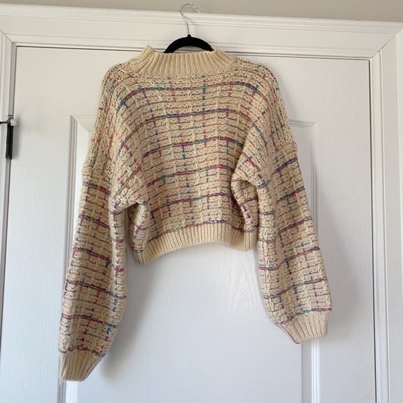 vestique Sweaters - Rainbow stitched sweater